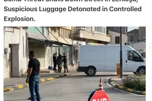 Lefkoşa Bomb Threat Neutralized: Controlled Explosion on Tazminat Street