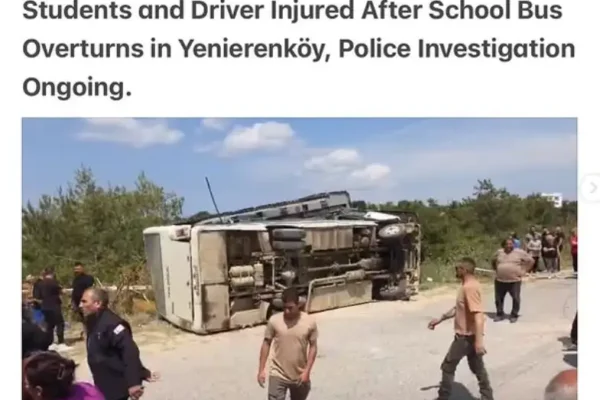 Yenierenköy School Bus Crash: Students, Driver Injured